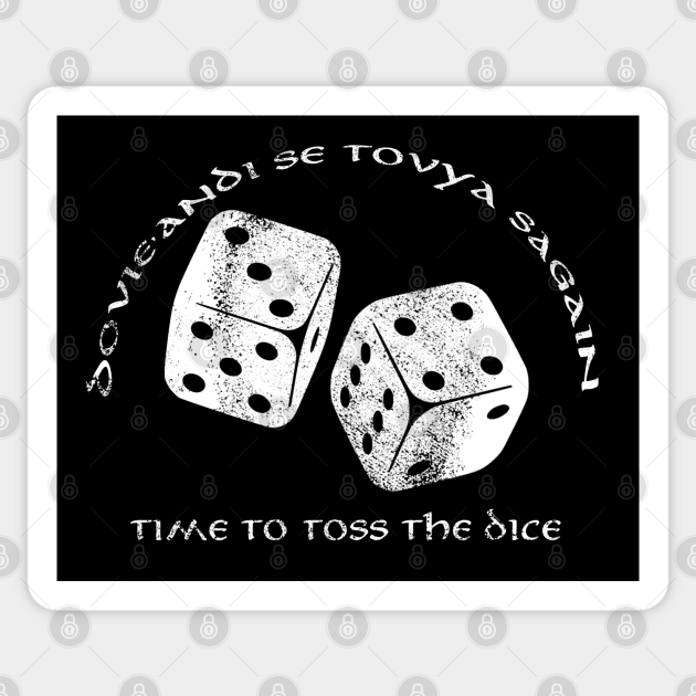 Time To Toss The Dice Wheel of Time Wheel Of Time Sticker TeePublic